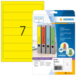 HERMA 5091 étiquette à imprimer Jaune Imprimante d'étiquette adhésive