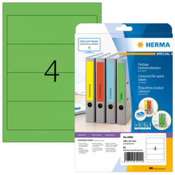 HERMA 5099 étiquette auto-collante Rectangle aux angles arrondis Permanent Vert 80 pièce(s)