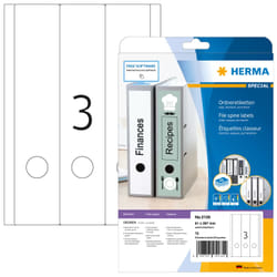 HERMA 5135 étiquette auto-collante Rectangle aux angles arrondis Permanent Blanc 75 pièce(s)