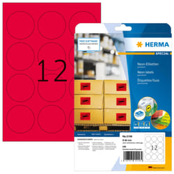 HERMA 5156 étiquette à imprimer Rouge Imprimante d'étiquette adhésive