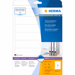 HERMA 5160 étiquette auto-collante Rectangle aux angles arrondis Permanent Blanc 200 pièce(s) - Vue supplémentaire 6