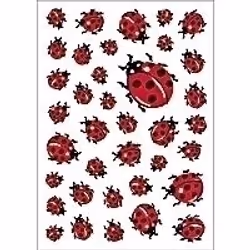 HERMA DECOR stickers ladybirds 3 sheets, A4 sheets, 3 feuilles