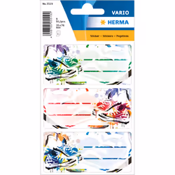 HERMA 5519, Multicolore, Rectangle, Permanent, Universel, Papier, 76 mm