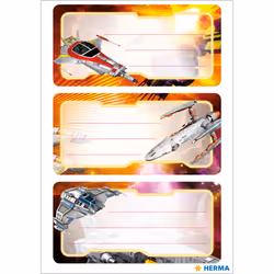 HERMA 5589 étiquette auto-collante Rectangle Permanent Multicolore 9 pièce(s)