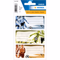 HERMA 5598, Multicolore, Rectangle, Permanent, Papier, 9 pièce(s), 3 pièce(s)