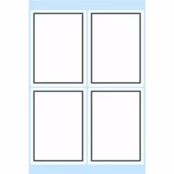HERMA Book labels 40x55mm grey frame 6 sh.