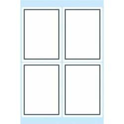 HERMA Book labels 40x55mm grey frame 6 sh. autocollant décoratif