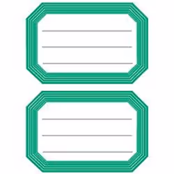 HERMA Book labels 82x55mm green frame lined 6 sh.