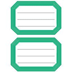 HERMA Book labels 82x55mm green frame lined 6 sh. autocollant décoratif