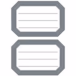 HERMA Book labels 82x55mm grey frame lined 6 sh., 6 feuilles