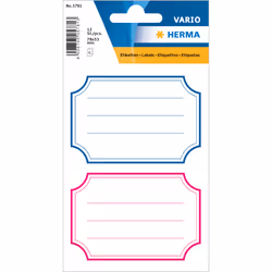 HERMA 5781, Bleu, Rose, Blanc, Rectangle, Permanent, 78 x 53 mm, Papier, 12 pièce(s)
