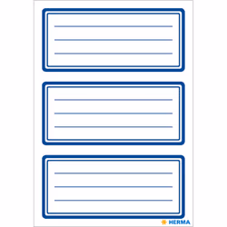 HERMA 5798 étiquette auto-collante Rectangle Permanent Bleu, Blanc 18 pièce(s)