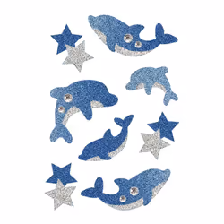 HERMA 6436, Feuille, Bleu, Argent, Permanent, 8 pièce(s), 1 feuilles