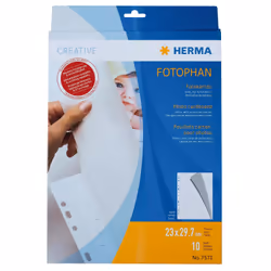 HERMA 7571, 230 x 297 mm, Blanc, Carton, Portrait, 1 pièce(s)