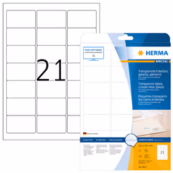 HERMA 8017 étiquette à imprimer Transparent Imprimante d'étiquette adhésive