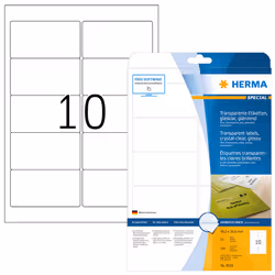 HERMA 8018 étiquette à imprimer Transparent Imprimante d'étiquette adhésive