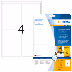 HERMA 8019 étiquette à imprimer Transparent Imprimante d'étiquette adhésive