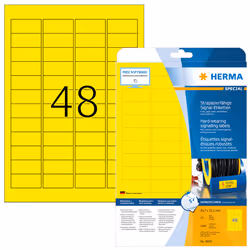 HERMA 8030 étiquette à imprimer Jaune Imprimante d'étiquette adhésive