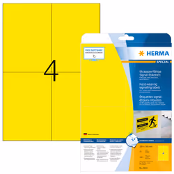 HERMA 8032 étiquette à imprimer Jaune Imprimante d'étiquette adhésive