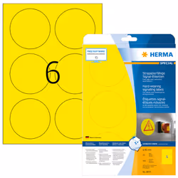 HERMA 8035 étiquette à imprimer Jaune Imprimante d'étiquette adhésive