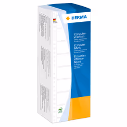 HERMA Étiquettes en continu 101.6x48.4 mm, 1 rangée, blanches, perforées, papier mat, 3000 pcs, Blanc, Imprimante d'étiquette ...