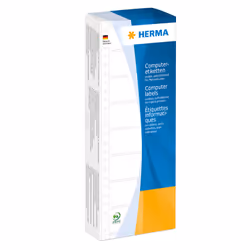 HERMA Étiquettes en continu 88.9x23.0 mm, 1 rangée, blanches, papier mat, 2000 pcs, Blanc, Imprimante d'étiquette adhésive, C ...