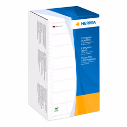 HERMA Étiquettes en continu 147.32x48.4 mm, 1 rangée, blanches, perforées, papier mat, 6000 pcs, Blanc, Imprimante d'étiquett ...
