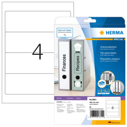 HERMA 8621 étiquette auto-collante Rectangle aux angles arrondis Permanent Blanc 40 pièce(s)