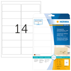 HERMA 8671 étiquette d'adresse Transparent