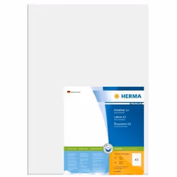 HERMA 8692, Blanc, Rectangle, Permanent, A3, Papier, Mat