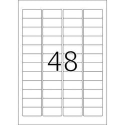 HERMA 8864 étiquette auto-collante Rectangle aux angles arrondis Permanent Blanc 1200 pièce(s)