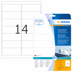 HERMA 10016 étiquette d'adresse Blanc