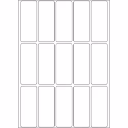 HERMA 10610 étiquette auto-collante Rectangle aux angles arrondis Blanc 480 pièce(s)