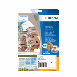 HERMA 10757, Marron, Rectangle, Permanent, 210 x 148 mm, A4, Universel
