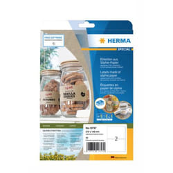HERMA 10757 étiquette auto-collante Rectangle Permanent Marron 40 pièce(s)