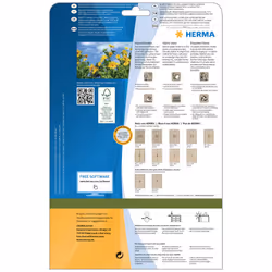 HERMA 10758 étiquette auto-collante Rectangle Permanent Marron 20 pièce(s)