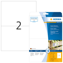 HERMA 10910 étiquette auto-collante Rectangle Permanent Blanc 50 pièce(s)