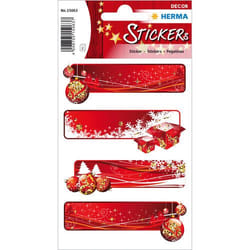 HERMA 15063 autocollant décoratif Papier Rouge, Blanc Permanent 8 pièce(s)