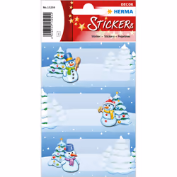 HERMA 15259, Papier, Bleu, Permanent, Noël, Garçon/Fille, 6 pièce(s)