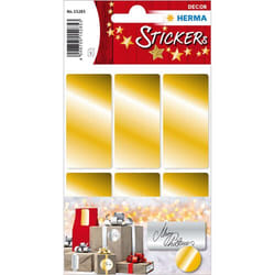 HERMA 15285 autocollant décoratif Papier Or Permanent 18 pièce(s)