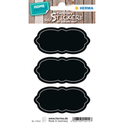 HERMA 15414 étiquette auto-collante Permanent Noir 4 pièce(s)