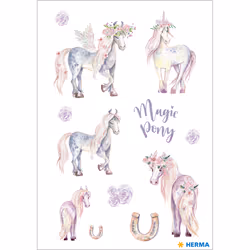 HERMA Magic Pony adhésif pour enfant
