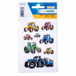 HERMA Tractors Race, 8 pièce(s), Multicolore