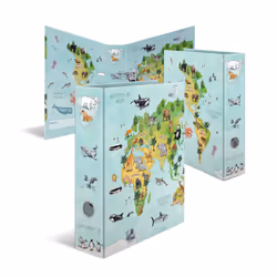HERMA Motif classeur A4 Carte du monde