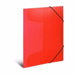 HERMA 19504, A4, Polypropylène (PP), Rouge, Translucide, 1 pièce(s)