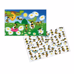 HERMA Sous-main 550 x 350 mm Pre des abeilles, Multicolore, Carton, 550 mm, 350 mm