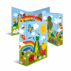 HERMA 19819, A4, Anneau en D, Rangement, Carton, Multicolore, 7 cm