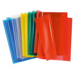 HERMA 19992 Protège-cahier 10 pièce(s) Bleu, Vert, Rouge, Transparent, Jaune