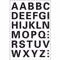 HERMA Letters 15mm A-Z weatherproof film black 1 sheet