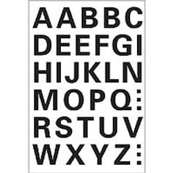 HERMA Letters 15mm A-Z weatherproof film black 1 sheet lettre et chiffre autocollants
